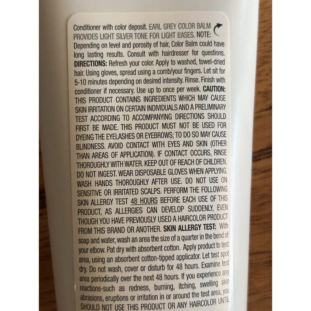 Biolage Colorbalm Earl Grey Color Depositing Conditioner 8.5 Fl Oz New